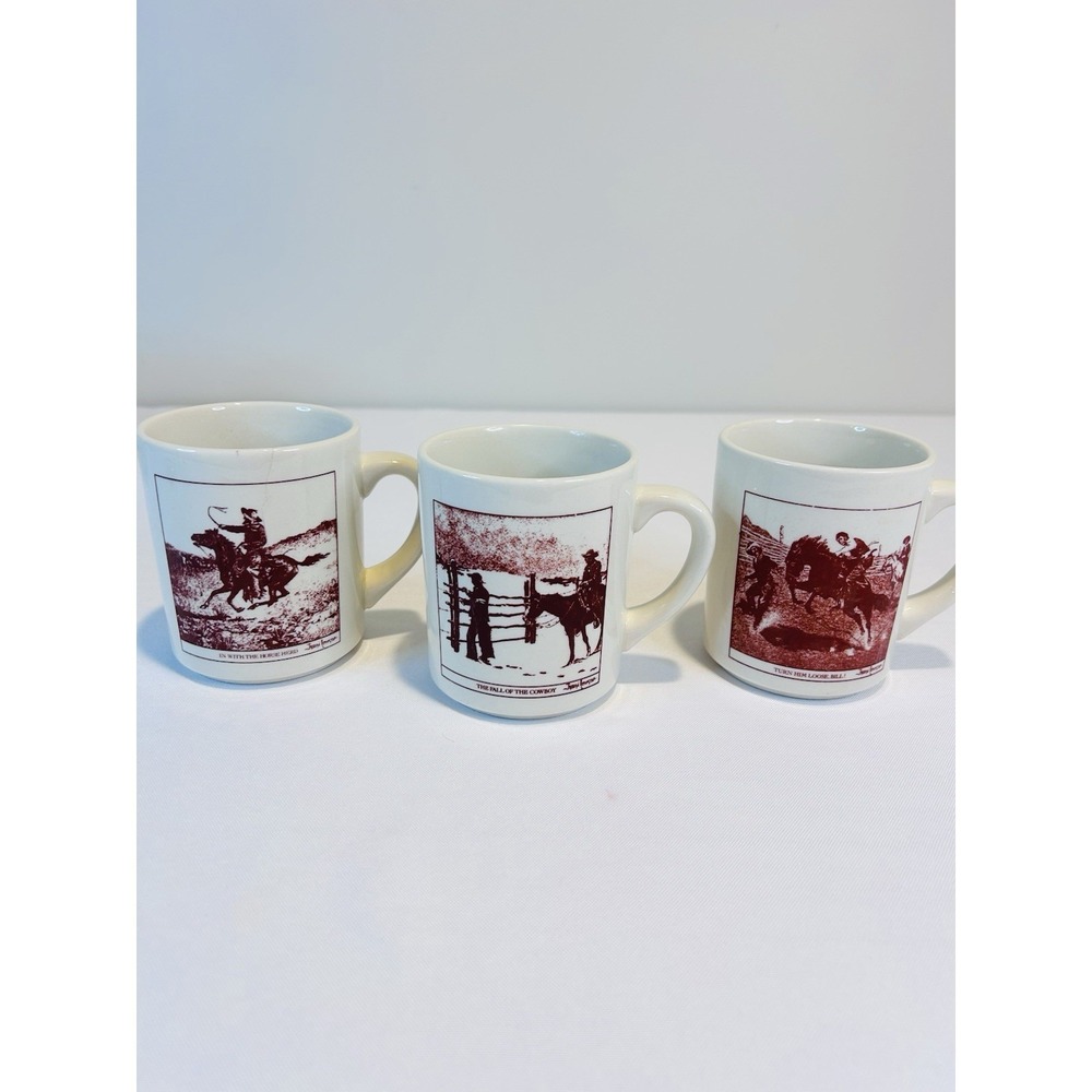 x3 Western Cowboy Art Coffee Mug Frederic Remington